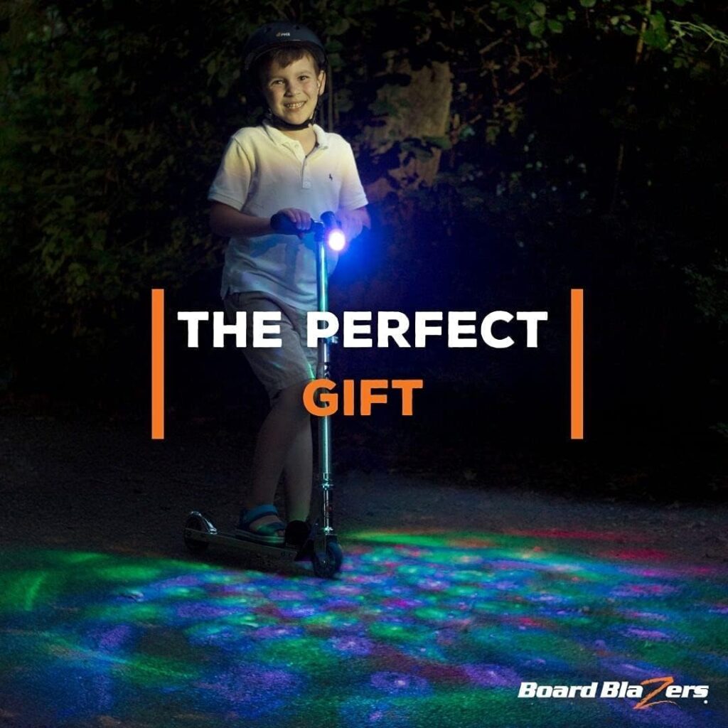 Board Blazers LED Disco Scooter Light - Perfect Scooter Accessories for Kids  Adults - Red/White/Blue LED Scooter Lights for Night Riding - Scooter Accessory, Christmas Gift Stocking Stuffer for Kids