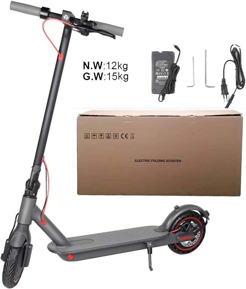 Electric Scooter for Adults Teens,350W Electric Scooter Up to 19MPH  19-21Miles Range Sport Foldable Scooter Double Braking Electric Scooters for Commuter,8.5 Tires Electric Scooter for Adults