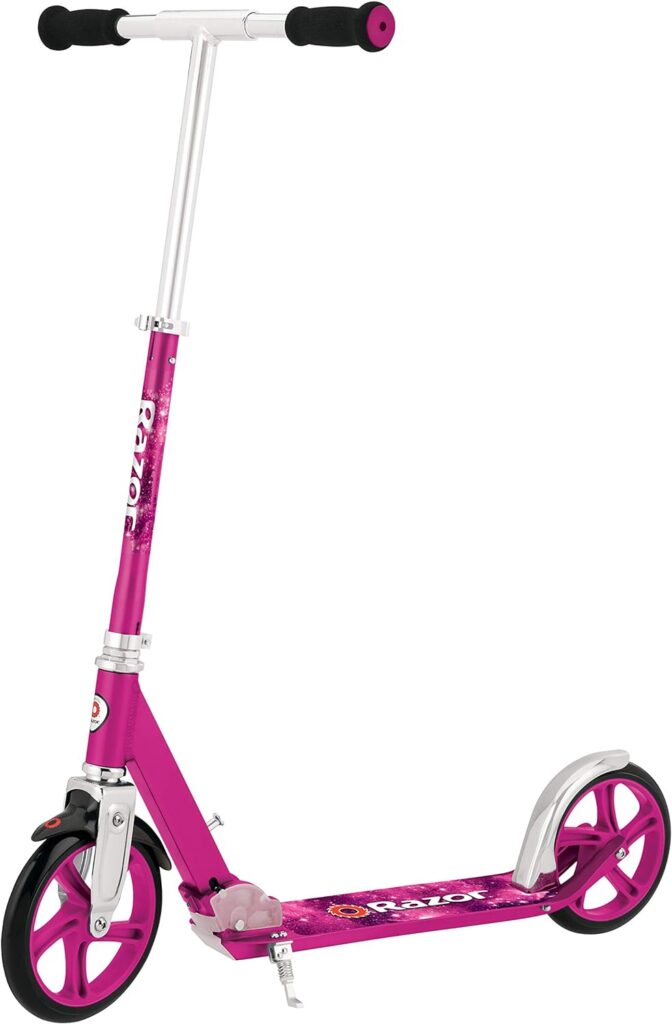 Hudora Scooter for Adults - Folding Adult Scooters Adjustable Height, Scooters for Teens 12 Years and up, Kick Scooter for Outdoor Use, Lightweight Durable All-Aluminum Frame