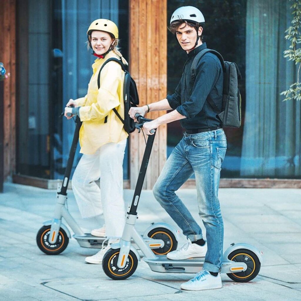 Segway Ninebot MAX Electric KickScooter, 350W-1000W Motor, 25-43 Mi Long Range  18.6-22 MPH, 10-inch Pneumatic Tires, Dual Braking System and Cruise Control, Electric Commuter Scooter for Adults