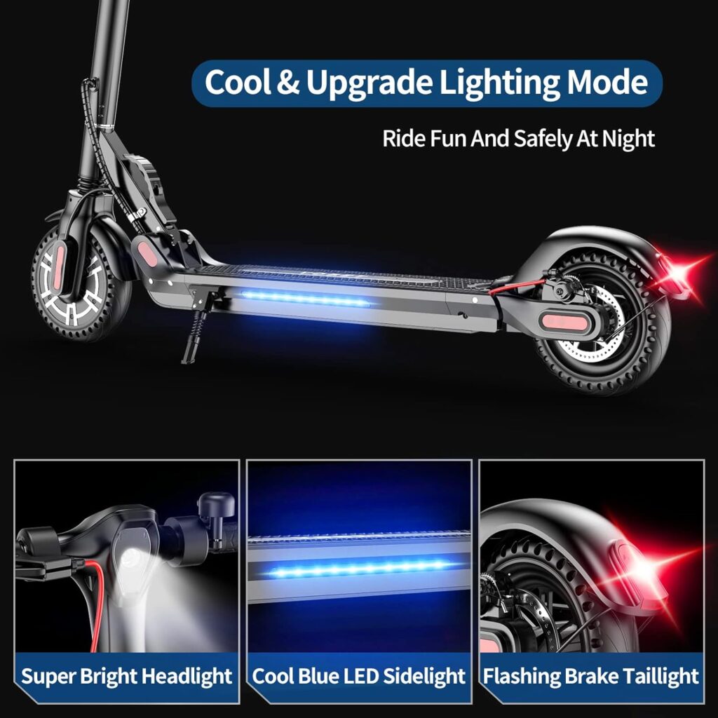 VOBETSCOOTER Electric Scooter,350W Motor,8.5 Solid Tires, 19 Miles Range, 19Mph Folding Commuter Electric Scooter for Adults Teenagers