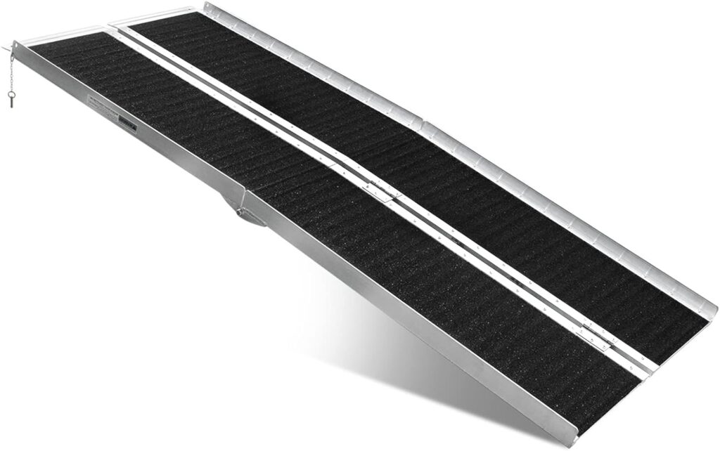 Wheelchair Ramp for Home,6FT Non-Skid Portable Lightweight Aluminum Ramp for Steps,Foldable Mobility Scooter Ramp,Threshold Ramp for Doorways,Curbs,Home,Steps : Health  Household