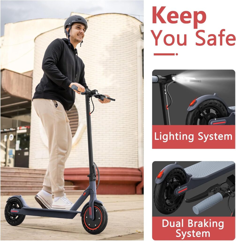 Amazon.com : MAXSHOT V1 Electric Scooter - 350W Motor, Max 21 Miles Long Range, 19Mph Top Speed, 8.5 Tires, Portable Folding Commuting Electric Scooter Adults with Dual Braking System and App Control : Sports  Outdoors