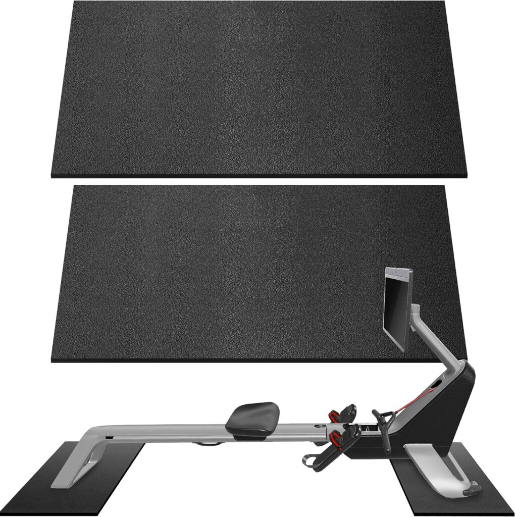 Crostice Bike Trainer Mat Compatible with Peloton Original Bike  Bike Plus  Treadmill  Row, Upgrade Thickness 6mm, for Bike Trainer, Protect Hardwood Floor Carpet, Accessories for Cycling Home Gym