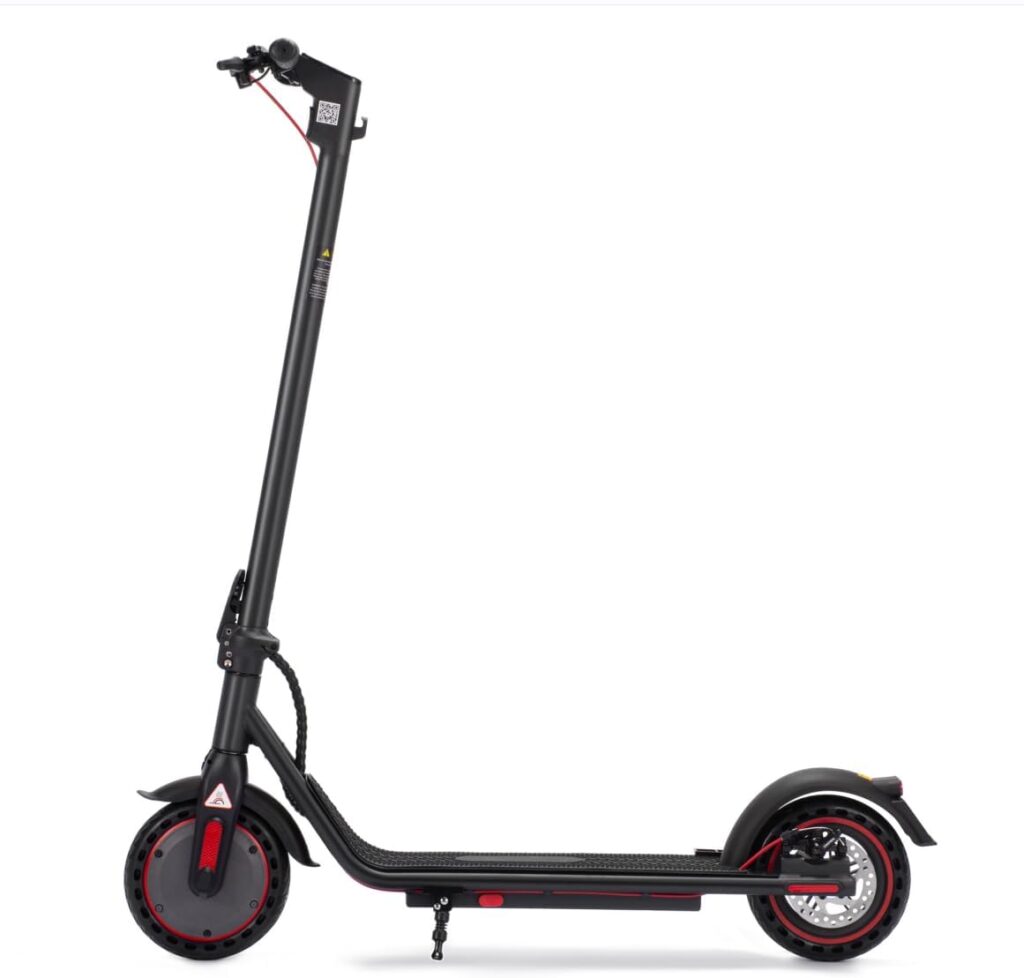 Electric Scooter Upgraded 350W Motor 8.5 Solid Tires Up to 17 Miles Long Range for Adults - 19 Mph Max Speed,Smart APP,Dual Brake System,Foldable Commuter E Scooter