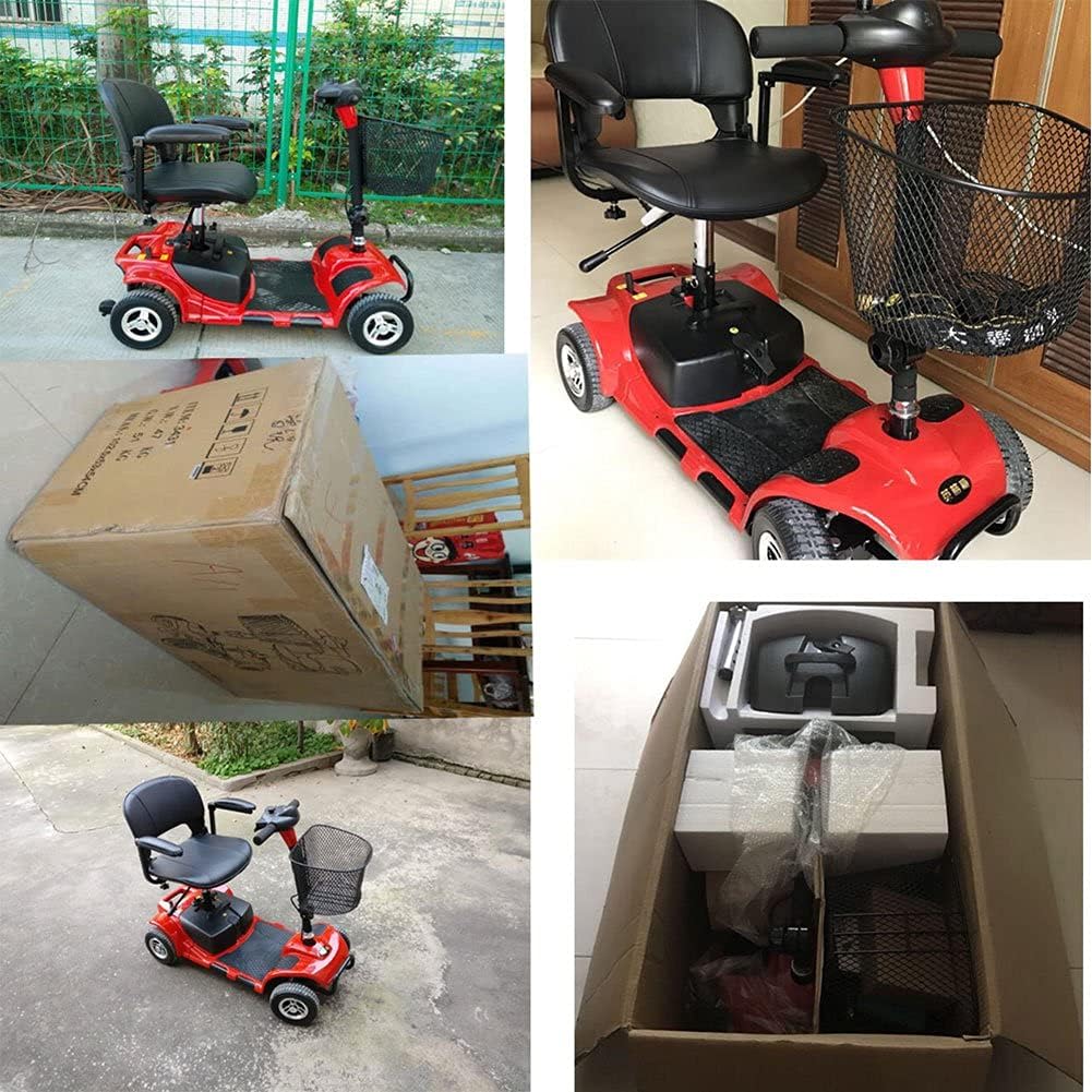 ENGWE 4 Wheel Powered Mobility Scooters,Electric Power Mobile Wheelchair for Seniors  Adults, Compact Duty Travel Scooter,with Dual Battery and Basket,Foldable seat and Joystick