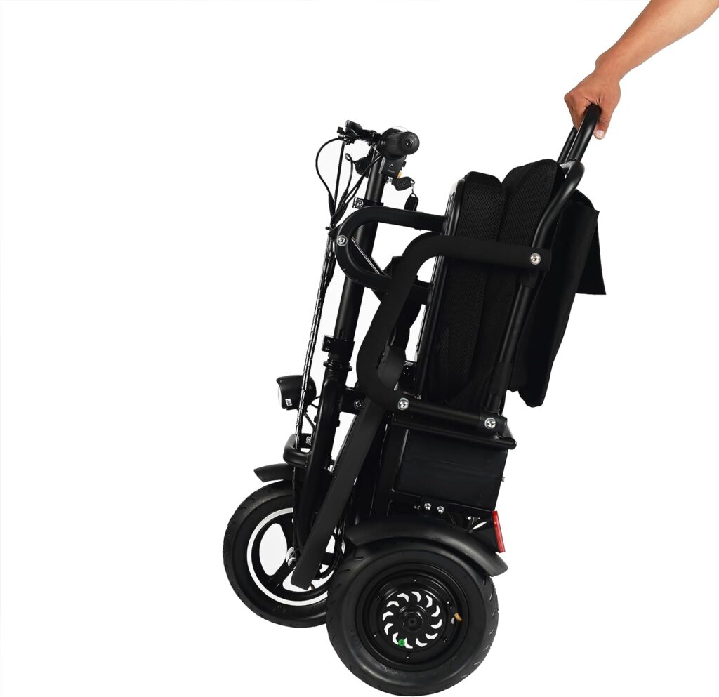 Folding Mobility Electric Scooter 48v 700w Dual Motor Lithium Battery 42 * 22 * 33(Inch) (Black)…