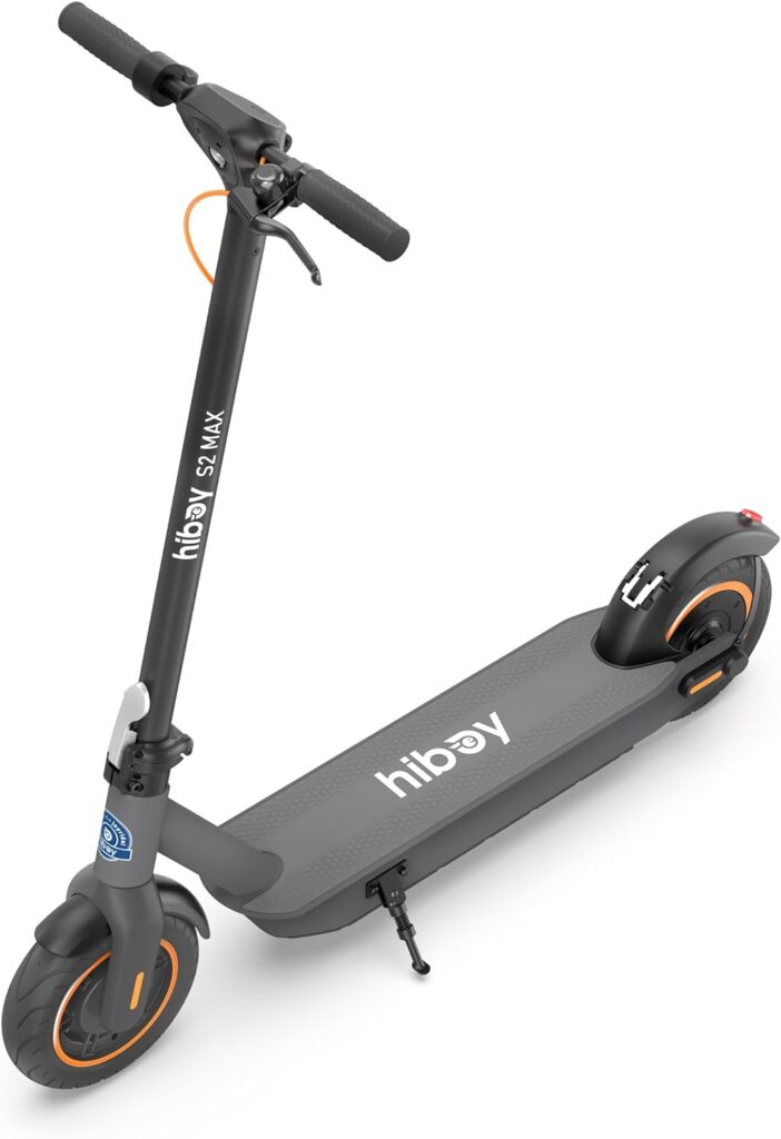 Hiboy S2 MAX Electric Scooter, 40.4 Mi Long Range  19 MPH, 650W MAX Motor Power, 10 Pneumatic Tires, Split Hub Set, Dual Braking System and Cruise Control, Foldable Commuter E-Scooter for Adults