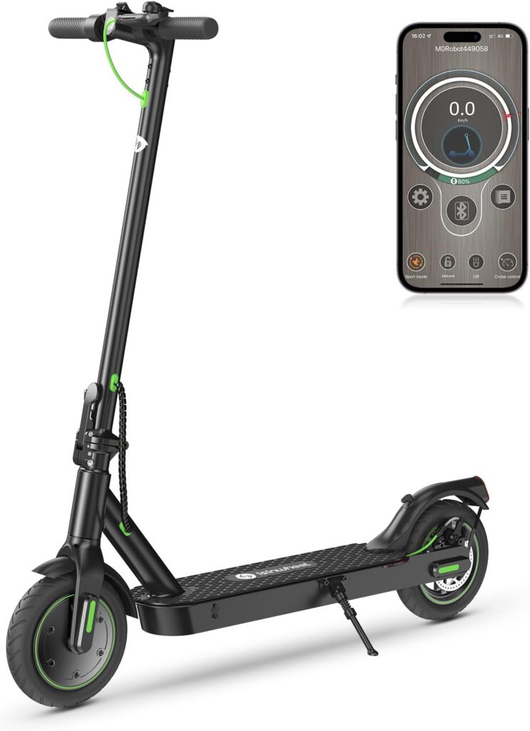 isinwheel S9 Max Electric Scooter 22 Miles Long Range and 19-21 MPH Portable Folding Commuting Scooter for Adults, Dual Suspension  Brakes, E-Scooter with App and Scooter Bag