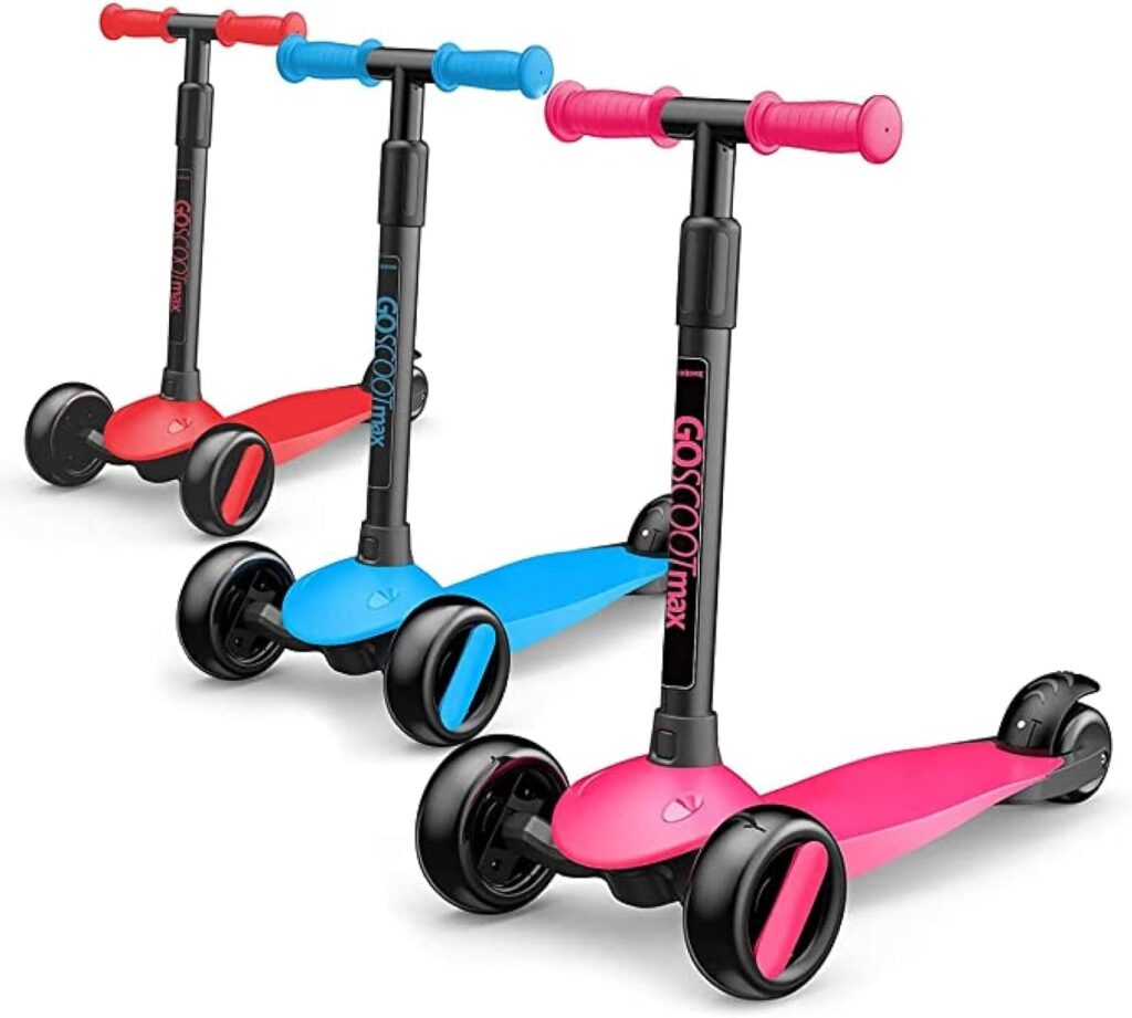 New-Bounce Scooters for Toddlers - 3 Wheel Scooter with Adjustable Handlebar - The GoScoot MAX is Perfect for Children and Toddlers, Girls and Boys Ages 2-6