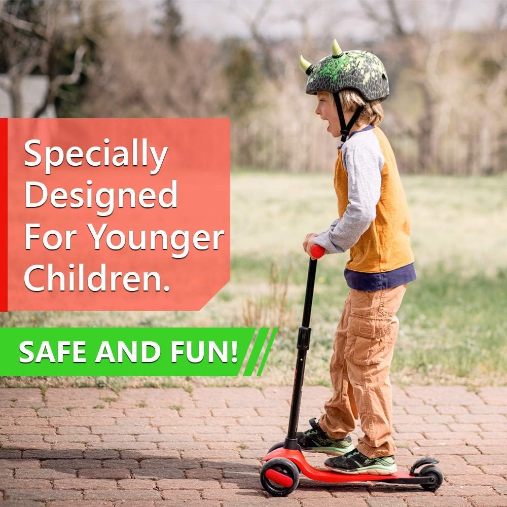 New-Bounce Scooters for Toddlers - 3 Wheel Scooter with Adjustable Handlebar - The GoScoot MAX is Perfect for Children and Toddlers, Girls and Boys Ages 2-6