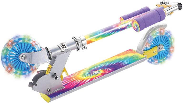 Trottinette Ozbozz Nebulus Noir/Bleu - Guidon Réglable, Frein Arrière, Roues Fluides, à Partir De 5 Ans