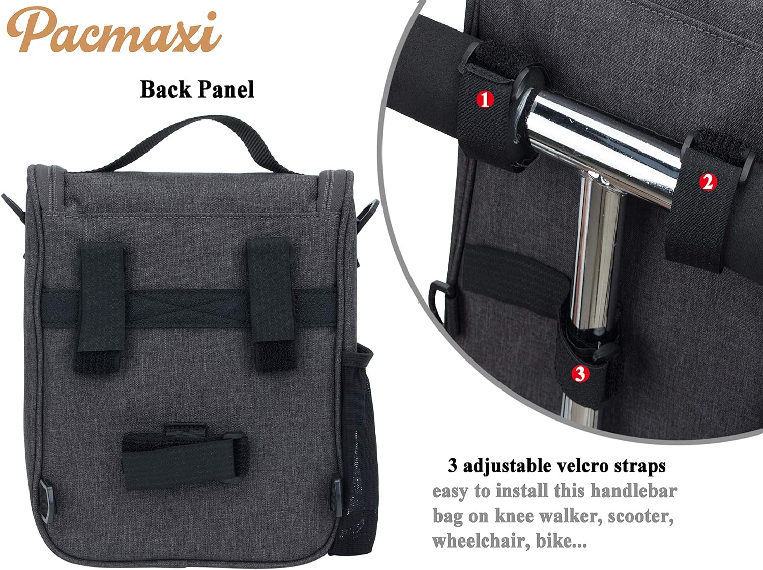 PACMAXI Knee Walker Handlebar Bag Review