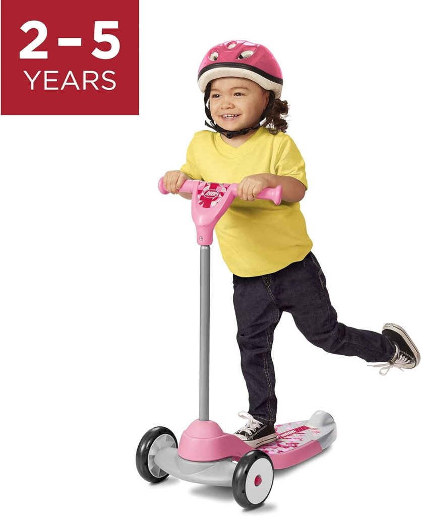 Radio Flyer My 1st Scooter, Kids and Toddler 3 Wheel Scooter, Pink Kick Scooter, For Ages 2-5 Years (Amazon Exclusive)