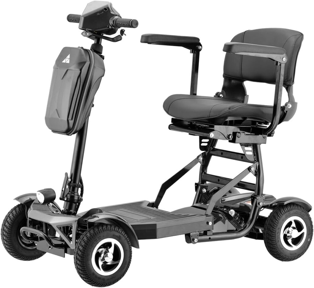 Rubicon FX6 - All Terrain 4 Wheel Foldable Mobility Scooters for Adults and Seniors - Lithium Battery 15 Mile Long Range (Model2)