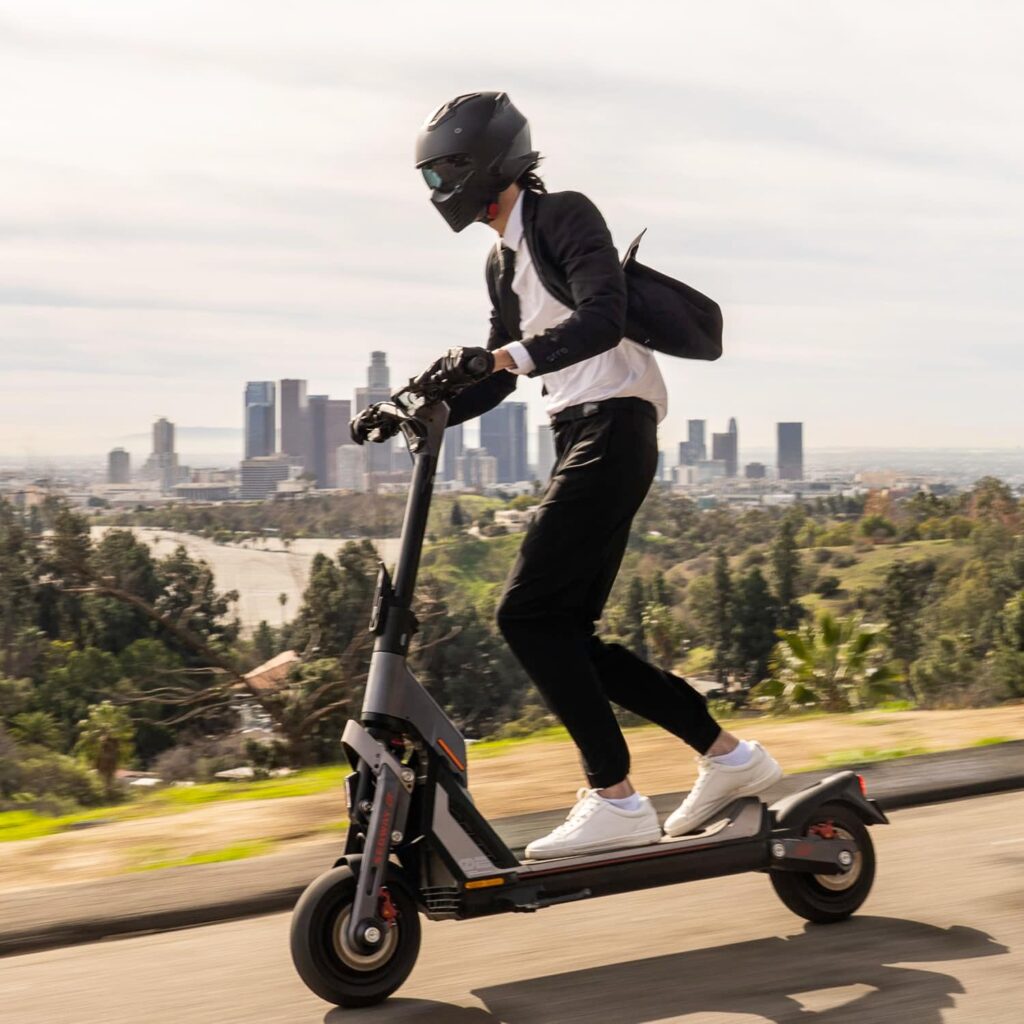Segway Ninebot SuperScooter GT1P/GT2P, 43.5/55.9 Mi Long Range, 37.3/43.5MPH, w/t Dual Suspension, 11 Self-Sealing Tubeless Tires, Dual Brakes and Cruise Control, Electric Commuter Scooter