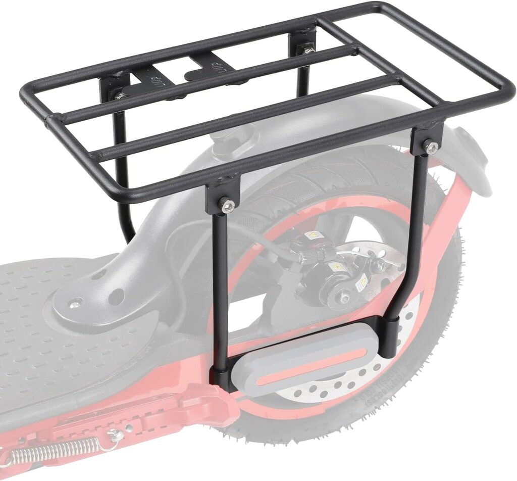 ulip Electric Scooter Shelf Rear Storage Basket Travel Rack with Solid Iron Frame Scooter Luggage Carrier for Xiaomi M365 1S Pro Pro2 MI3 Scooter