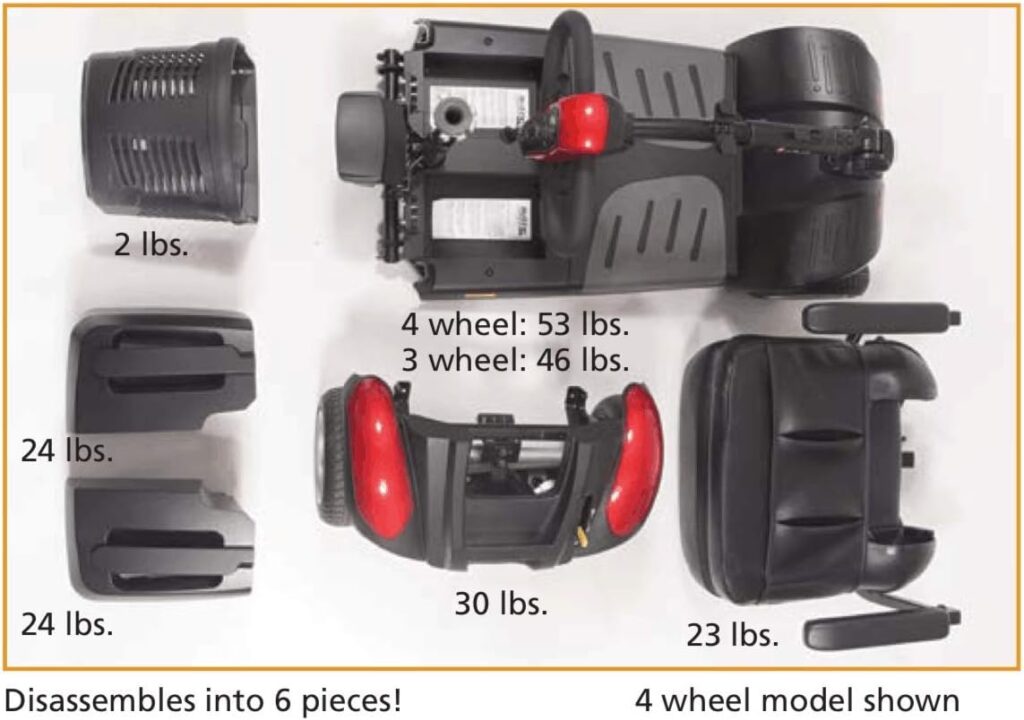 Buzzaround Extreme Heavy Duty Long Range Mobility Scooter - Disassembles for Travel (20 Seat)