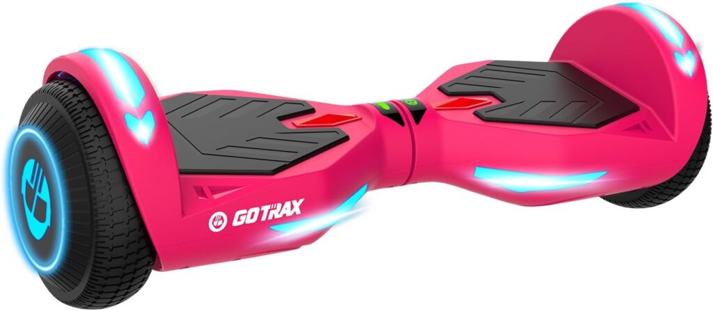 Gotrax NOVA Series Hoverboard. 6.5 LED Solid/Offroad Tires, Max 4.3/5 Miles Range. 6.2mph Power by Dual 200W Motor, UL2272 Certified and 65.52Wh/93.6Wh Battery Self Balancing Scooter for 44-176lbs