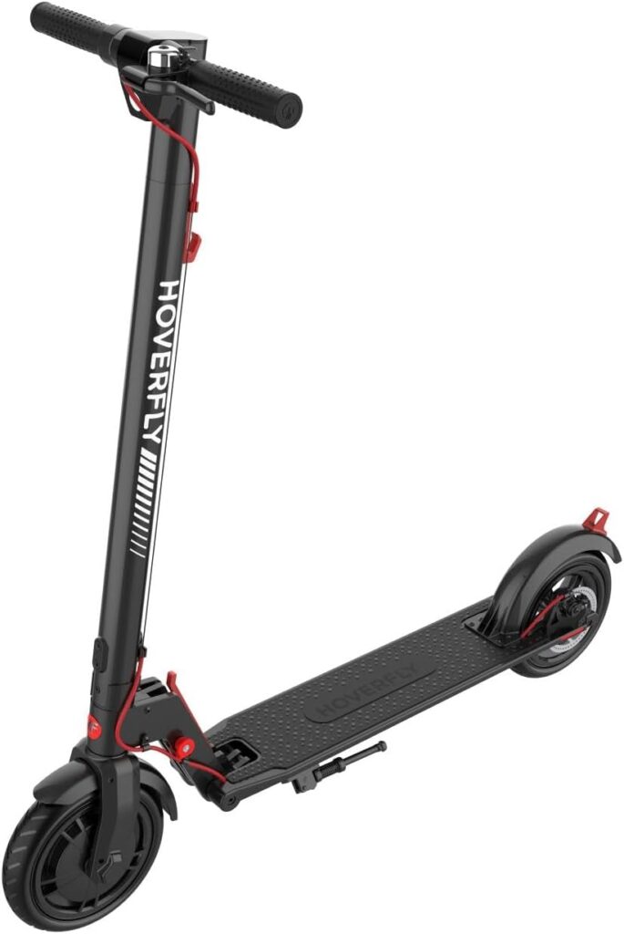 HOVERFLY Electric Scooter, 6.5/8.5 Pneumatic Tire, Max 7/12/15/18 Mile  15.5 Mph Speed by 200W/250W/300W Motor, Aluminum Alloy Frame, Cruise Control Foldable Escooter for Adult Teens