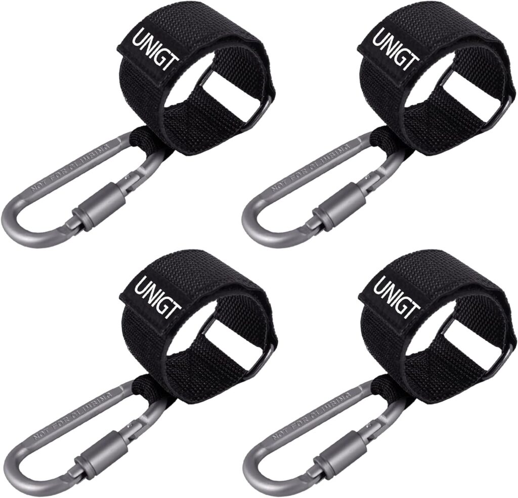 2 Pack UTV Hook for Hanging Headsets, Helmet and Goggles, Multipurpose Carabiners for Electric Scooter Owner Fits 1.5-2.0 SXS Roll Cage Accessory Hook Hanger- Black
