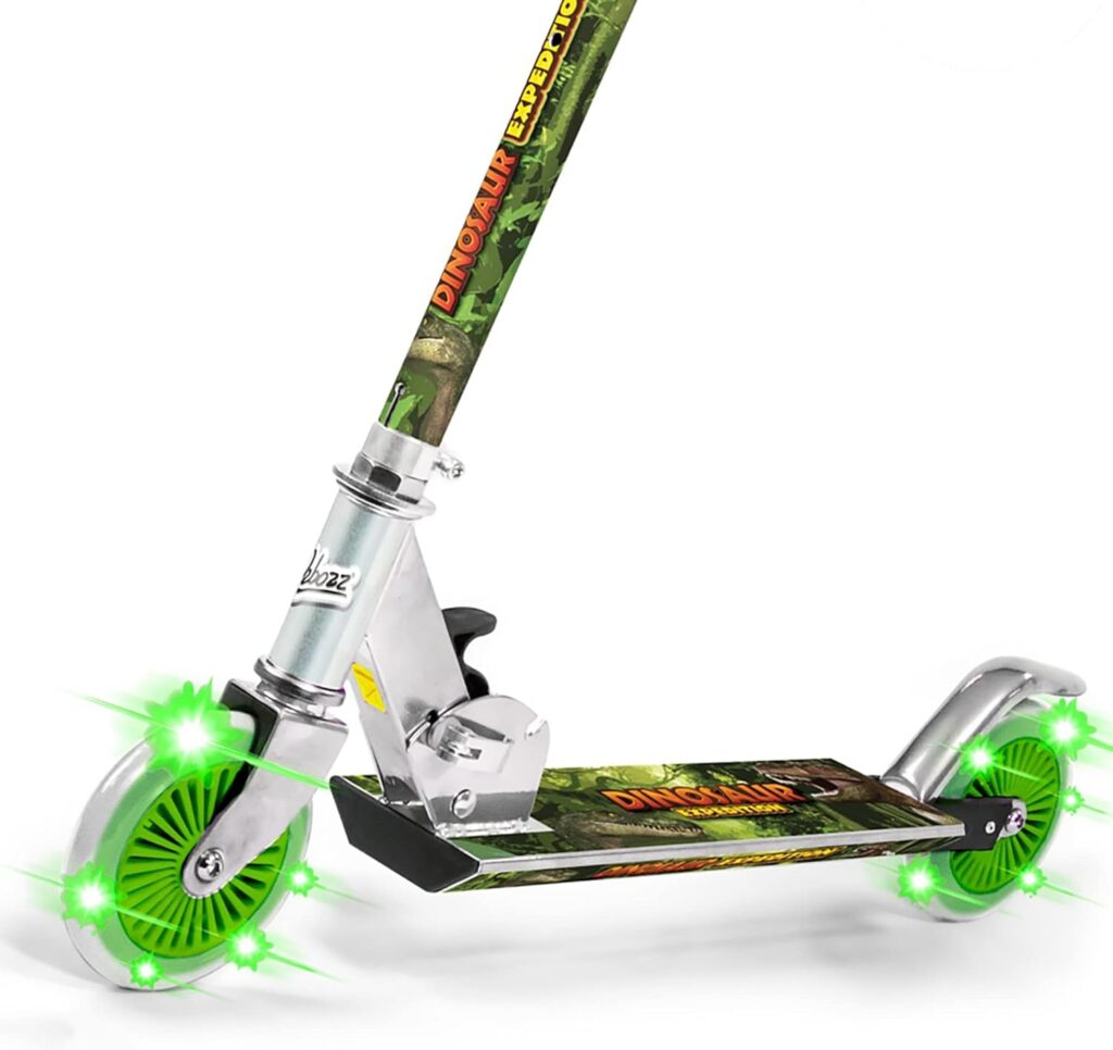 Dinosaur Scooter with 2 Light Up Wheels