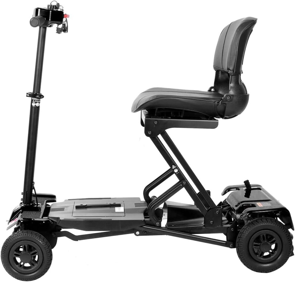 Rubicon FX7 Automatic Foldable Mobility Scooter for Adults - Deluxe One Click Fold and Unfold - Longest Range with Lithium Battery (Model2)