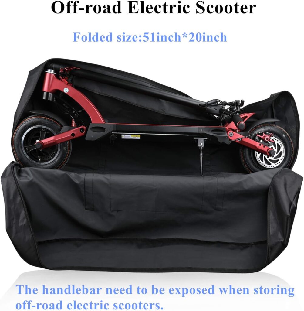 SUNELFFY Electric Scooter Carrying Bag E-Scooter Storage Transport Bag Foldable Scooter Accessory Backpack Handbag Shoulder Bag Heavy Duty for Mijia M365 /M365 Pro Xiaomi Segway (Black)