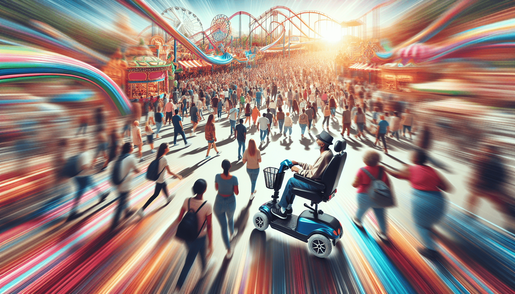 Can I Use My Mobility Scooter In A Crowded Amusement Park?