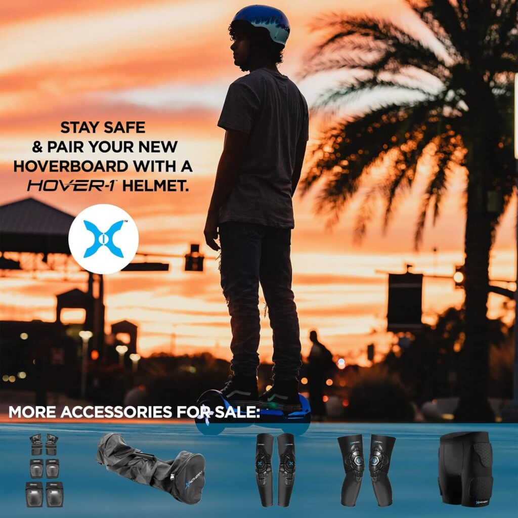 Hover-1 Origin Electric Hoverboard | 7MPH Top Speed, 6 Mile Range, 5HR Full-Charge, Built-In Bluetooth Speaker, Rider Modes: Beginner to Expert