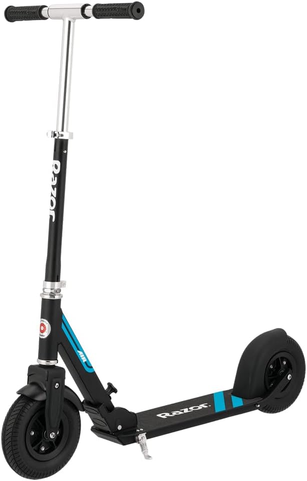 Razor A5 Air Kick Scooter for Kids Ages 8+ - Extra-Long Deck, Pneumatic Rubber Wheels, Foldable, Anti-Rattle Handlebars, for Riders up to lbs Razor A5 Air Kick Scooter for Kids Ages 8+ - Extra-Long Deck, Pneumatic Rubber Wheels, Foldable, Anti-Rattle Handlebars, for Riders up to lbs