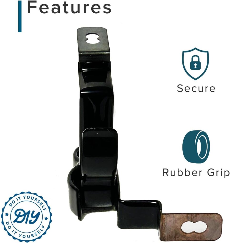 AlveyTech Clip Cane Holder for Mobility Scooters, Power Chairs, and Wheelchairs (Set of 2) - Mounts Under Armrests, Universal Compatible with Pride, Go-Go, Jazzy, Drive, Medline, Golden, and More
